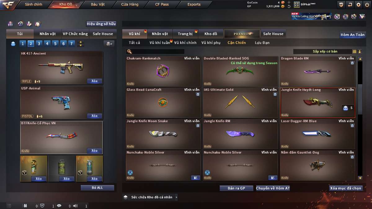 shop acc cf uy tin gia re